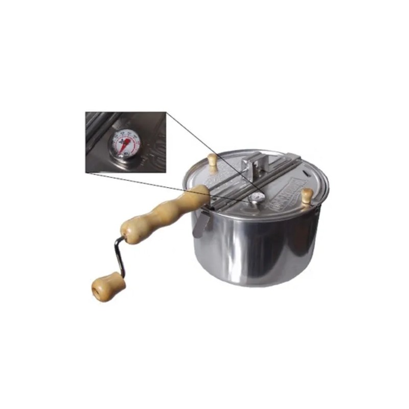 Whirly Pop Coffee Roaster Modified Whirley-Pop Popper (6 Quart) w/