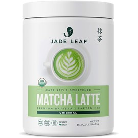 Jade Leaf Matcha Organic Premium Ceremonial Grade Matcha Green Tea Powder - Japanese - Culinary, Ingredient, Ceremonial Barista Teahouse, Latte, Collagen, 35.3 Ounce (Pack of 1), Matcha Latte