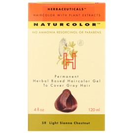 naturcolor Haircolor Hair Dye - Light Sienna Chestnut, 4 Fl Oz (5R)
