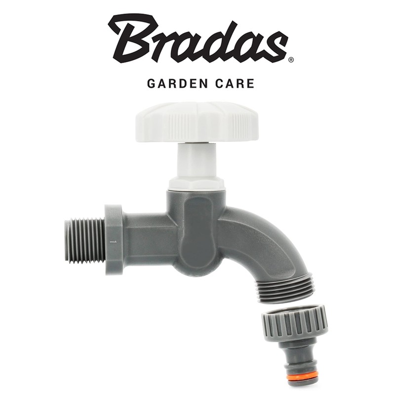 Instalguru Plastic Outlet Tap for Water Butt, 1/2 Inch x