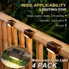 Yanhao 4 Pcs Solar Light, Outdoor Deck Light, Warm Color,