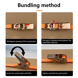 2Pcs 10m Long Ratchet Straps with Ratchet Lock, BetterJonny 800KG Ratchet Straps Lashing Straps, 25 mm Wide with Ratchet Fastening Straps Adjustable Fastening Straps for Fixed Load