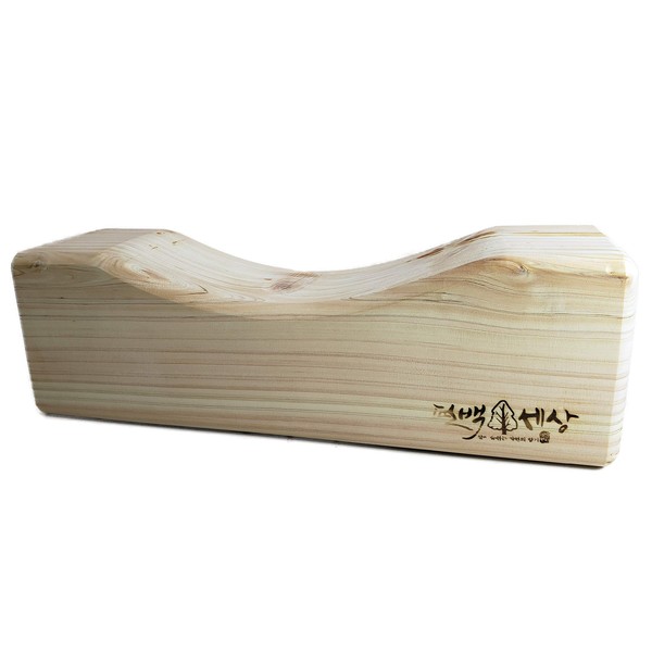 Natural Hinoki Cypress Rectangle Wooden Pillow