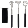 Xpudding Back Scratcher Set, 3 Pack Stainless Steel Telescoping Scratchers