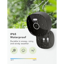 FAMVIVA 2K Security Camera, Outdoor/Indoor for Home, Pet, Baby, Nanny, IP65 Waterproof Color Night Vision, White Light & Siren, Recording, Motion Detection, Works with Alexa