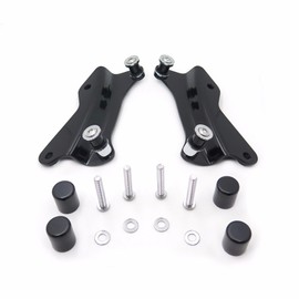 XKH- 4-point Docking Hardware Kit w/Cover Compatible with Harley Touring '14-'17 Gloss Black [B01MRKP8L7]