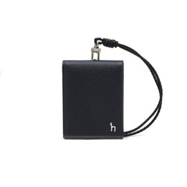 Hazzys (대구신세계)COLOR POINT 네이비 라인배색 소가죽 폴더형 목걸이 카드지갑 HJHO4F032N3 (Daegu Shinsegae) COLOR POINT Navy Line Color Matching Cowhide Folder-Type Necklace Card Wallet HJHO4F032N3