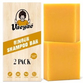 VAEYAE Ginger Shampoo Bar For Hair Growth & Thickening, Thinning Gray Hair Loss Reverse Products, Thicker Fuller Regrowth Solid Conditioner Soap For Men & Women 2pcs