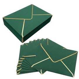 50 sobres de invitación, sobres de 12.7 x 17.78 cm para invitaciones, sobres verdes para tarjetas de 12.7 x 17.78 cm, sobres de lujo A7, sobres de correo para boda, graduación