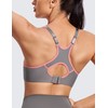 SYROKAN Women's Full Support High Impact Racerback Lightly Lined Underwire