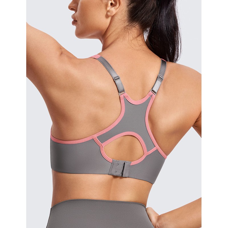 SYROKAN Women's Full Support High Impact Racerback Lightly Lined Underwire