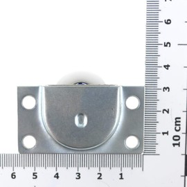 4x Sliding Door Fitting Trolley Wheels + 2 Doors Sliding Door Guide 27 15