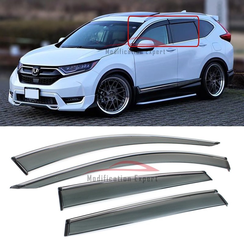 Fits for 2017-2022 Honda CR-V CRV JDM Chrome Trim Smoke