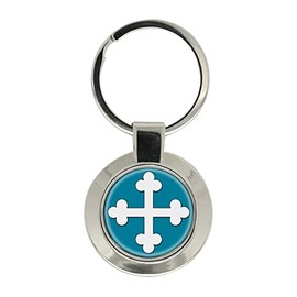 Heraldic Cross Bottony Key Ring