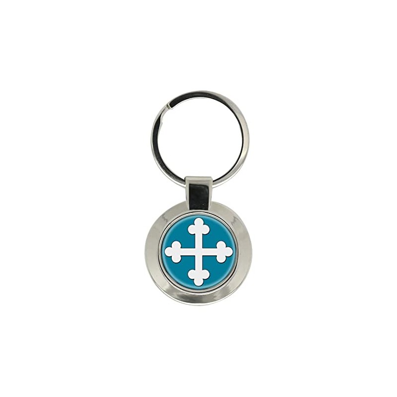 Heraldic Cross Bottony Key Ring