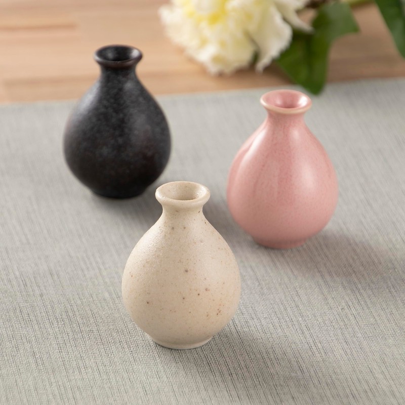 Tatara 23623 Mini Tabletop Vase, Kiln Kiln Kiln Pink Ceramic,