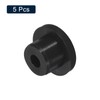 sourcing map 5 Pcs Black Plug Holes, Waterproof Rubber Button