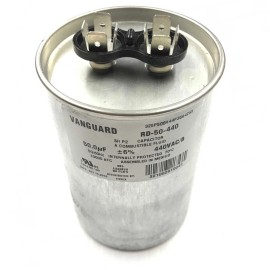 Vanguard RD-50-440 Run Capacitor, 440 Vac, 50 µF, 50-60Hz, 10,000AFC, 70°C
