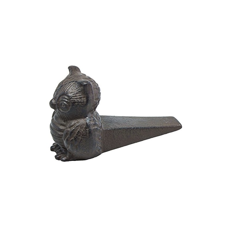 Abbott 27-4608 Collection Cast Iron Owl Door Wedge, Brown