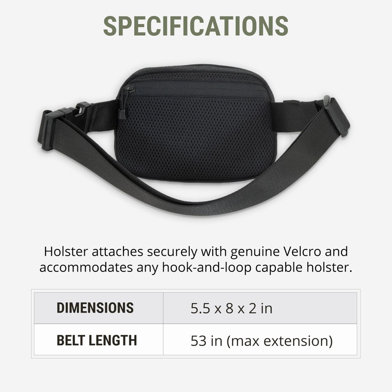 Marsupial Gear Concealed Carry Belt Bag, Hellcat/Hellcat OSP