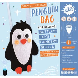 Express Yourself MIP Get Set Make Create Your Own Penguin Bag/Bottle Holder Kids Craft Kit for Kids GSET019
