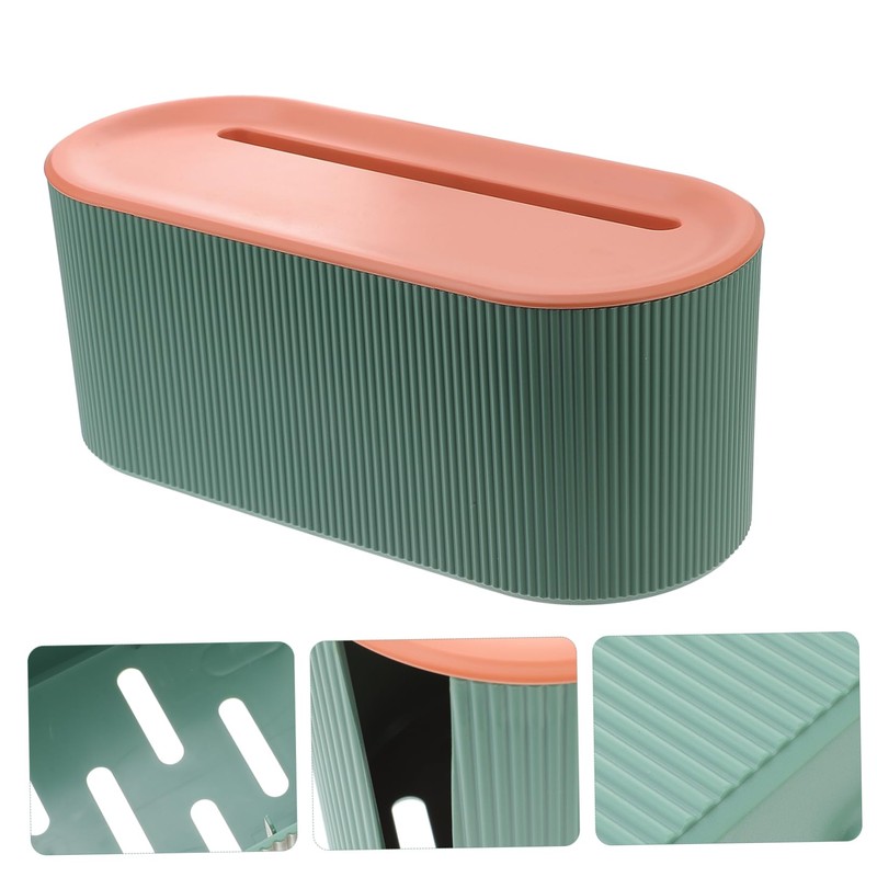 COHEALI 1Pc Stylish Cable Storage Box Durable Charging Cable Organizer