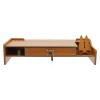 Computer Monitor Riser Stand With Drawer Desk PC Laptop Shelf