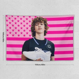 Nelson Celebrity and Decorations Stuff American Pink Flags Wall Funny Tapestry Hanging Neumann Merch for Dorm Bedroom Decorative Aesthetic Tapestries - Size: 30x40in