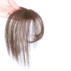 Invisible Human Hair Toppers For Women 3D Air Bangs Hair