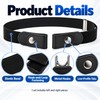 Unisex 3cm Elastic Fabric Belt for Jeans and Pants, Invisible-Style
