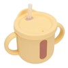Silicone Sippy Cups Double Handles Lightweight Toddler Training Cup with