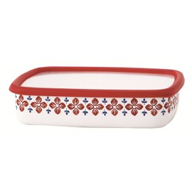 Fuji Horo Cu-L R Storage Container, Shallow Type, Square Container, Large, Canister, with Lid, Cukka