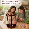 Wooden Yarn Holder for Crocheting, Magnetic Yarn Spinner, Crochet Gift