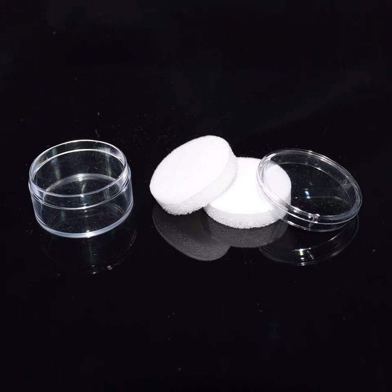 luzen 12Pcs Small Loose Diamond Gemstone Display Box Round Jewelry