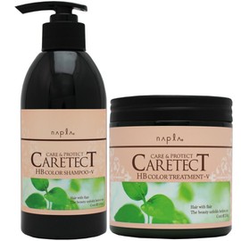 NAPLA CARETECT COLOR SHAMPOO-V 300ml & TREATMENT-V 250g(8.82oz) SET