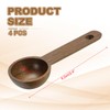 sourcing map 4pcs Coffee Spoons, 10ml Wooden Table Spoons Tea