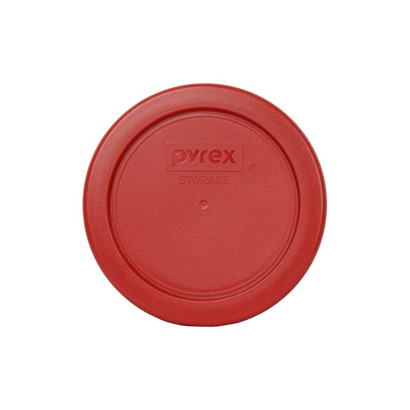 Pyrex 7202-PC 1-Cup Poppy Red Food Storage Replacement Lid (4-Pack)