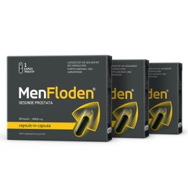 MenFloden – Innovation für gesunde Prostata. Starke flüssige Formel mit einer dreifachen Wirkung. Cucurbita pepo, Serenoa repens, Flowens®. 1 Kapsel täglich. Im Labor getestet. (1er Pack) (3er Pack)