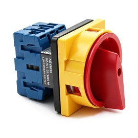 KEYMOO 20 Amp Off-ON 2 Positions 3 Phases Rotary Cam Changeover Switch, 20A 660VAC Panel Selector Changeover Switch for Industrial, Generator,Motor Control (20, Amps)
