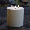 AFINETH Large Outdoor Candles with Remote Waterproof 6"x6" Flickering Flameless