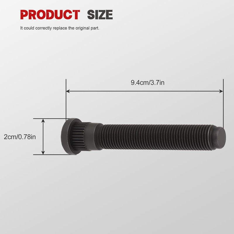 10Pcs 6509420AA Rear Wheel Lug Stud Fit for Ram 4500