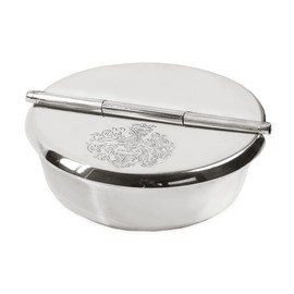 EDZARD Folding ashtray Herald, silver plated, ø 3,9 in