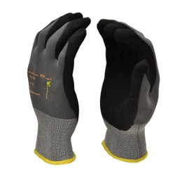 G & F 1529L EndurancePRO MicroFoam Nitrile Coated Work Gloves for General Purposes, Lightweight Work Gloves, 1 Pair, Large