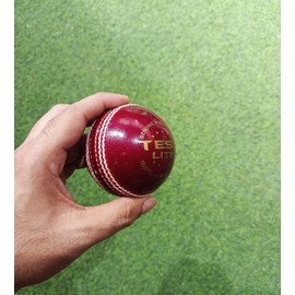 Yoogi Four Piece Leather Cricket Ball Adult Size (Pack of 2) (Test LITE, Pack of 2)