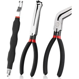 3 Pcs Electrical Disconnect Pliers Kit, Cannon Plug Connector Removal Tool, Automotive Electrical Disconnect Pliers for Cars, Trucks & SUVs, Electric System Repair Tools