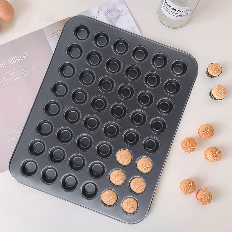 48Cup NonStick Mini Round Cupcake Pan Tray Baking Mould Bakeware