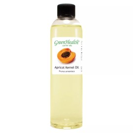 GreenHealth Apricot Kernel Carrier Oil - 8 fl oz - Clear Plastic Bottle w/ Cap - GreenHealth