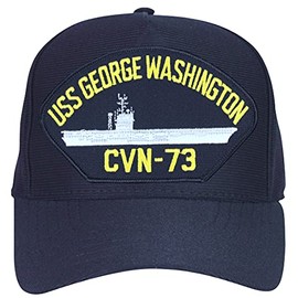 USS George Washington CVN-73 Ships Ball Cap Navy Blue