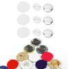 Cyrank Pack of 100 Badge Button Pin, Button Blanks Button