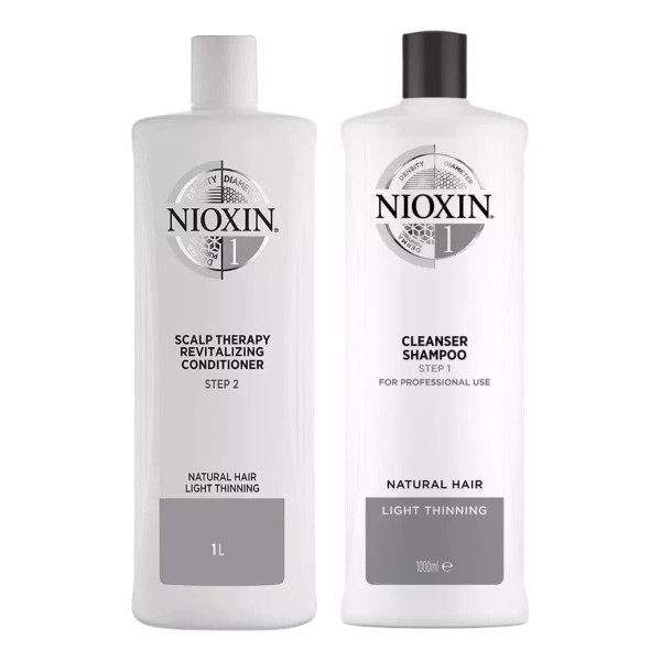 Nioxiin Kit Shampoo Y Acondicionador Cabello Anticaida Nioxin 1 1l